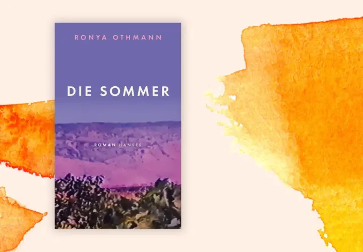 Buchcover "Die Sommer" von Ronya Othmann vor einem warmen, aquarellartigen Hintergrund.