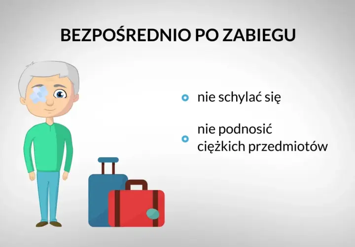 Kiedy po operacji zaćmy można się schylać, aby uniknąć komplikacji?