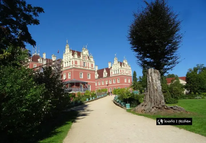 Piękny pałac w parku mużakowskim, idealne miejsce na zwiedzanie. Wspaniała architektura i zieleń.