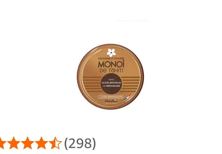 Graisse à traire Monoi de Tahiti, accélérateur de bronzage ultra bronzant. Une formule pour un teint hâlé.