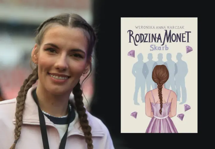 Uśmiechnięta dziewczyna z warkoczami obok okładki książki "Rodzina Monet: Skarb". Od ilu lat trwa ta przygoda?