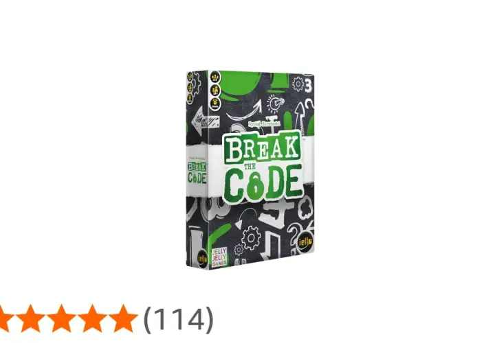 Brettspiel "Break the Code" von Jelly Jelly Games. Ein spannendes Spiel, bei dem man einen geheimen Code knacken muss.