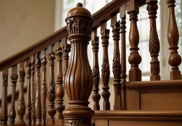 Tralki drewniane toczone: eleganckie elementy balustrad i schodów