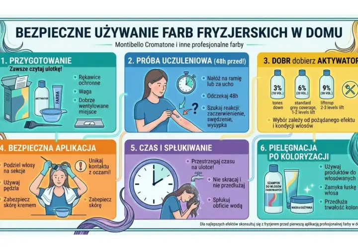 Wybierz odpowiedni aktywator (3%, 6% lub 9%) do farbowania włosów w domu, zależnie od pożądanego efektu i kondycji włosów.
