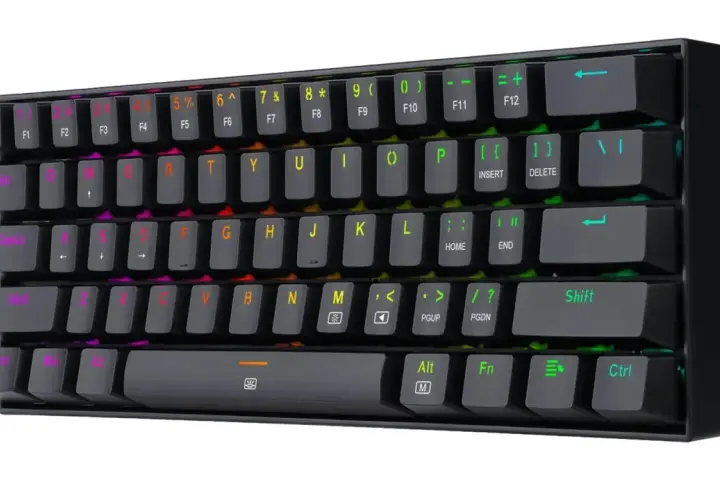 Kompaktowa klawiatura gamingowa z podświetleniem RGB, idealna do 300 zł.