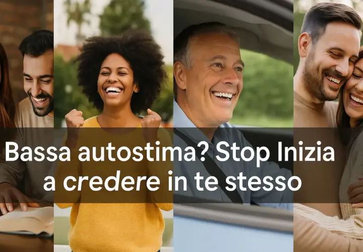 Supera i problemi di autostima: sorrisi di gioia e fiducia in te stesso.