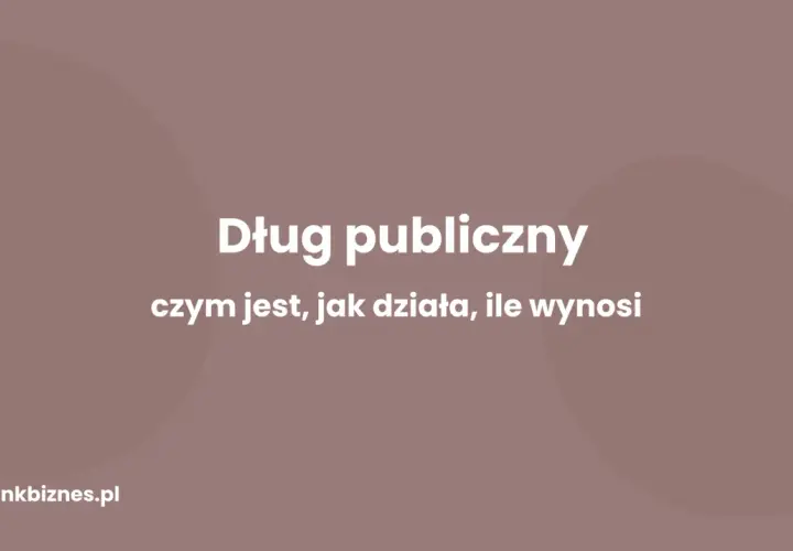 Dług publiczny: czym jest, jak działa, ile wynosi. Informacje o finansach państwa.