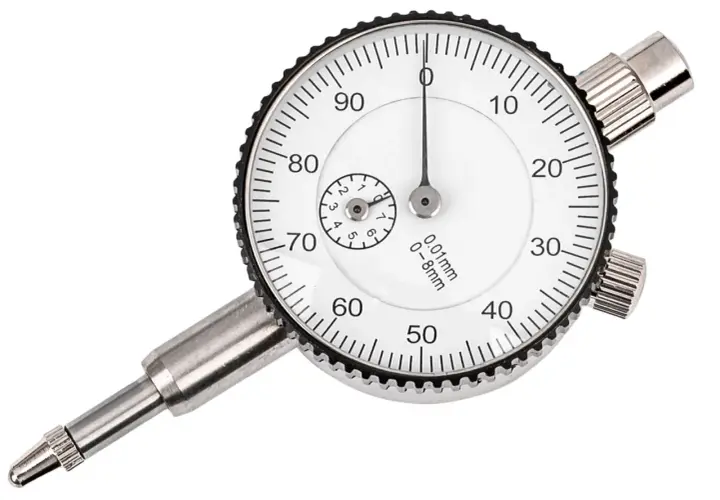 Precyzyjny zegar do ustawiania pompy wtryskowej. Pokazuje odczyt z dokładnością 0.01mm.
