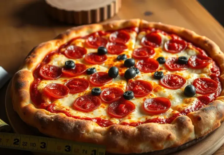 Ile waży pizza? Zaskakujące różnice w wadze w zależności od rozmiaru