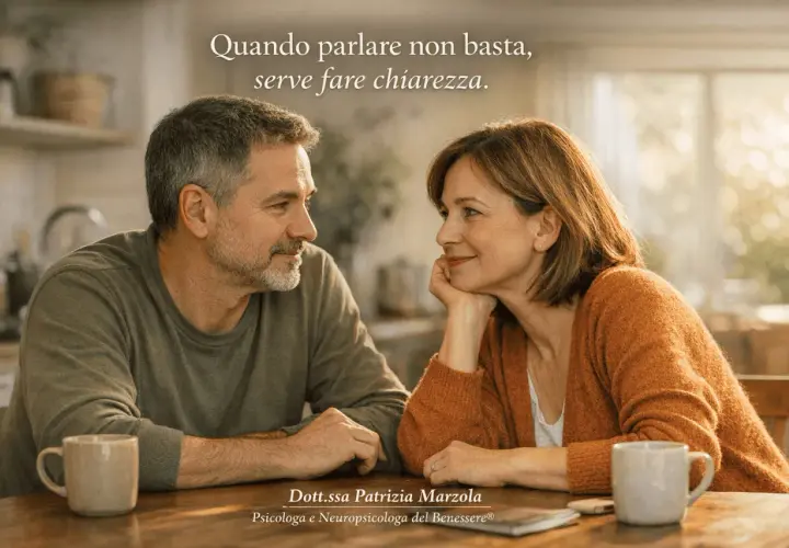 Coppia in un momento di riflessione, forse con dubbi sulla sessualità di mio marito. La psicologa Patrizia Marzola offre supporto.