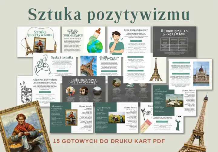 Pozytywizm (lata 1864-1890) - filozofia i sztuka skupiona na nauce, technice i codzienności.