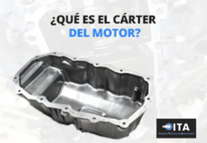 El cárter de un coche es la pieza metálica que recoge el aceite del motor.