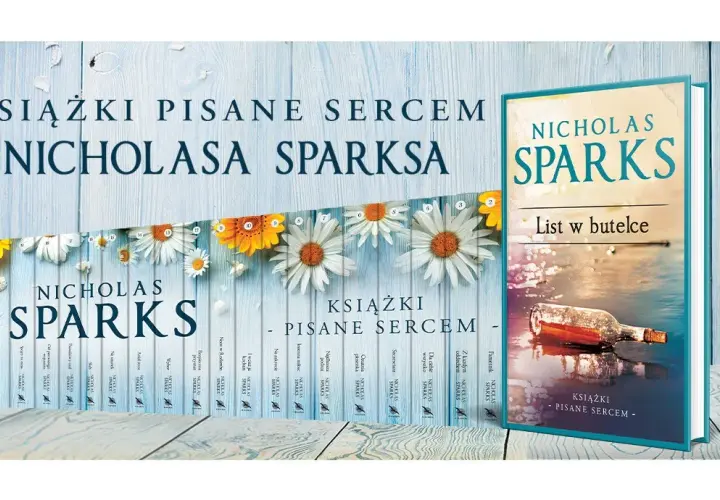 Kompletna lista książek Sparksa - powieści romantyczne na każdy dzień