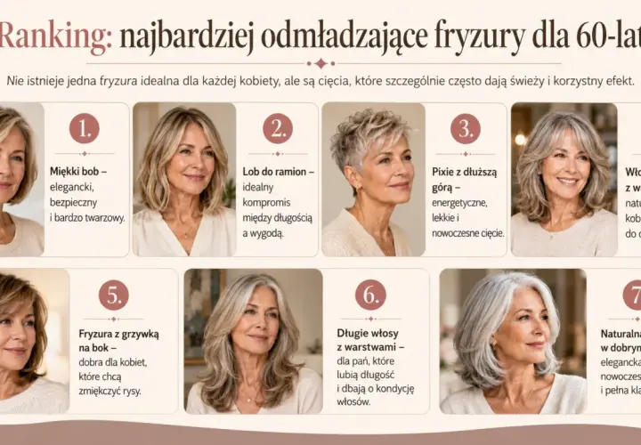 Kobieta z włosami do ramion, w eleganckim, warstwowym cięciu, prezentuje naturalny i kobiecy styl.