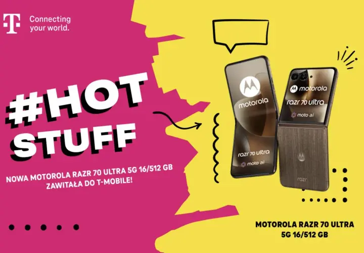 Nowy flagowiec motoroli, RAZR 70 Ultra 5G, w T-Mobile. #HOT STUFF!