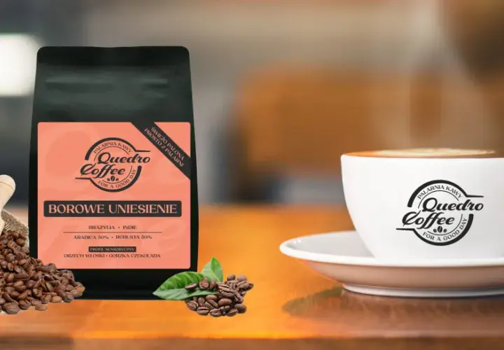 Kawa do french press "Borowe Uniesienie" - świeżo palona, z nutami orzecha i czekolady. Idealna na dobry dzień.