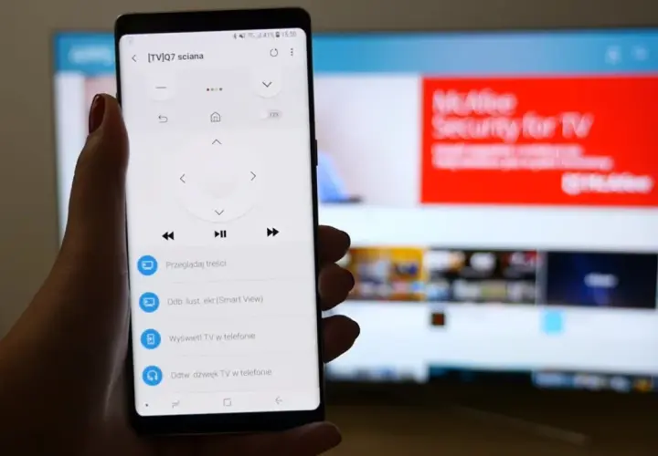 Jak podłączyć telefon do telewizora? Aplikacja na smartfonie oferuje opcje: przeglądaj treści, lustro ekranu, wyświetl TV lub dźwięk.