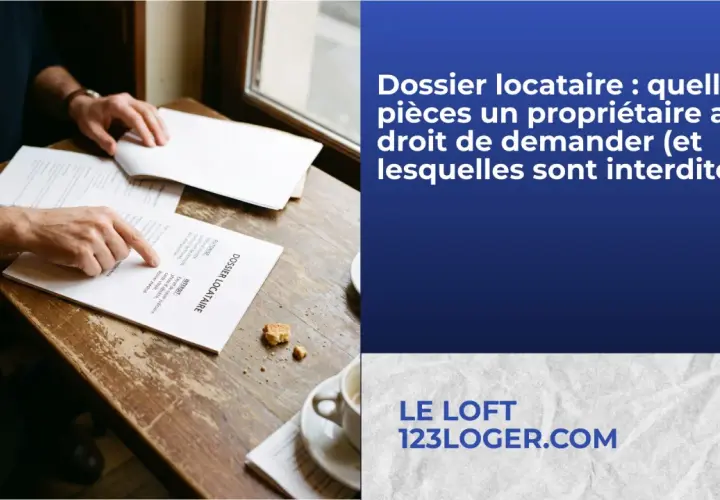 Un homme examine un dossier locataire, listant les documents autorisés et interdits. Idéal pour louer sans bail en toute légalité.