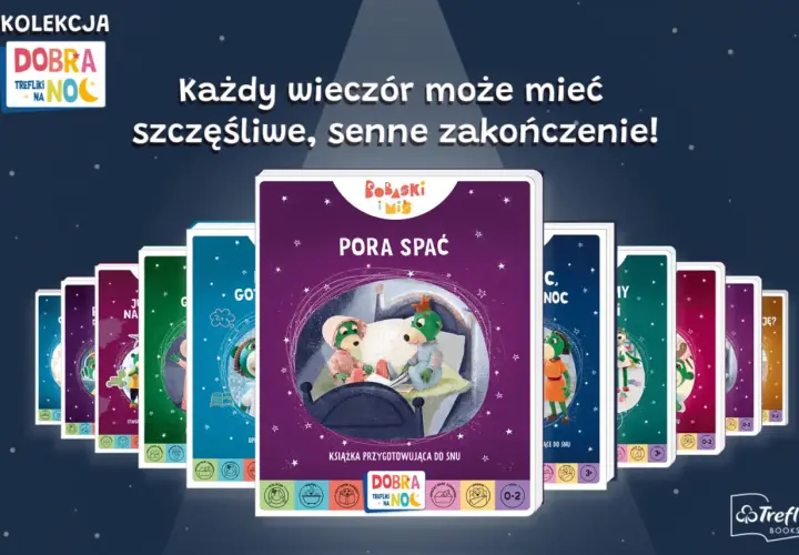 Urocze trefliki postacie z kolekcji "Dobra Noc" zachęcają do spokojnego zasypiania.