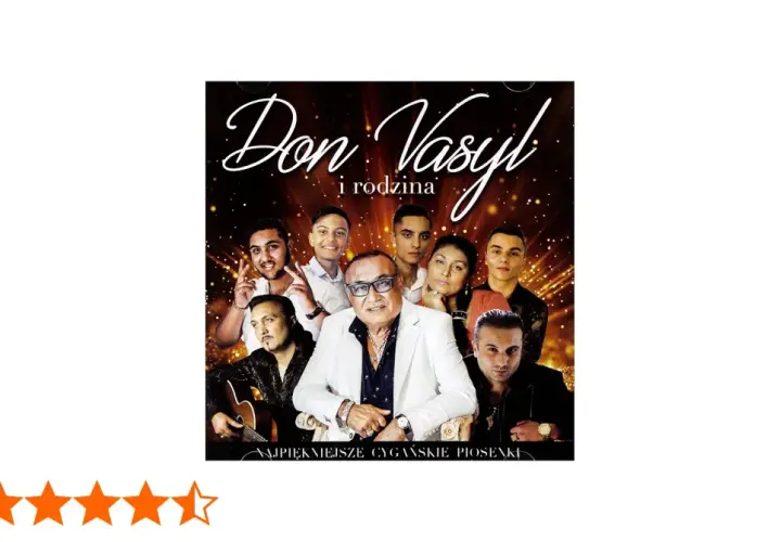 Don Vasyl i rodzina na okładce albumu z najpiękniejszymi cygańskimi piosenkami.
