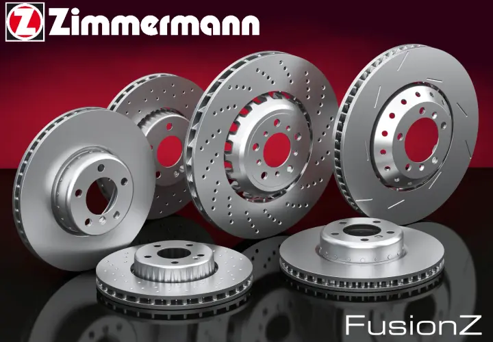 Zimmermann Bremsen für BMW: Hochleistungs-Bremsscheiben, die für optimale Leistung und Sicherheit sorgen. FusionZ Technologie.