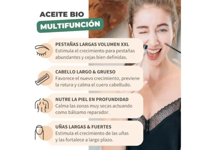 Aceite de ricino multifunción: para pestañas, cabello, piel y uñas. ¡Descubre para qué sirve!
