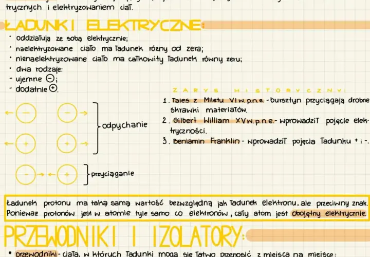 Elektrostatyka to dział fizyki, który zajmuje się zjawiskami elektrycznymi