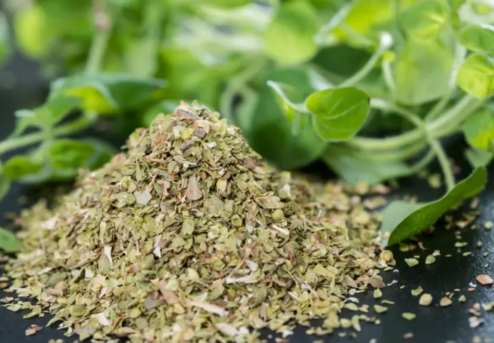 Góra suszonego oregano, idealna do pizzy, sosów pomidorowych i dań kuchni śródziemnomorskiej.