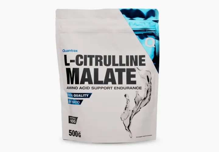 Bolsa de L-Citrulline Malate Quamtrax. Descubre para qué sirve la citrulina malato: apoya la resistencia y el rendimiento.