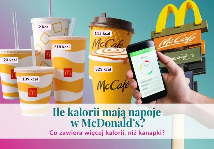 Napoje McDonald's: od 2 kcal do 323 kcal. Czy to dużo? Sprawdź, ile kalorii mają Twoje ulubione napoje, zanim sięgniesz po kolejny.
