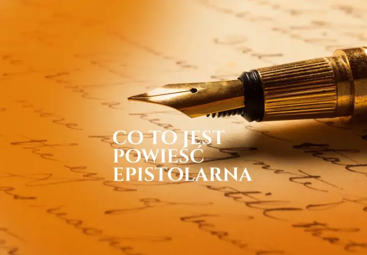 Złote pióro na tle odręcznych listów. Powieść epistolarna powraca w formie maili i czatów, odzwierciedlając współczesne formy komunikacji.