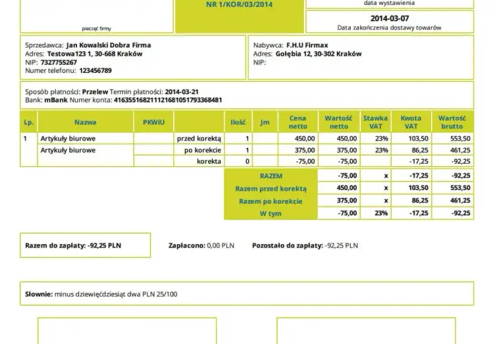 Błędny numer faktury: Nota czy korekta? Rozwiewamy wątpliwości!