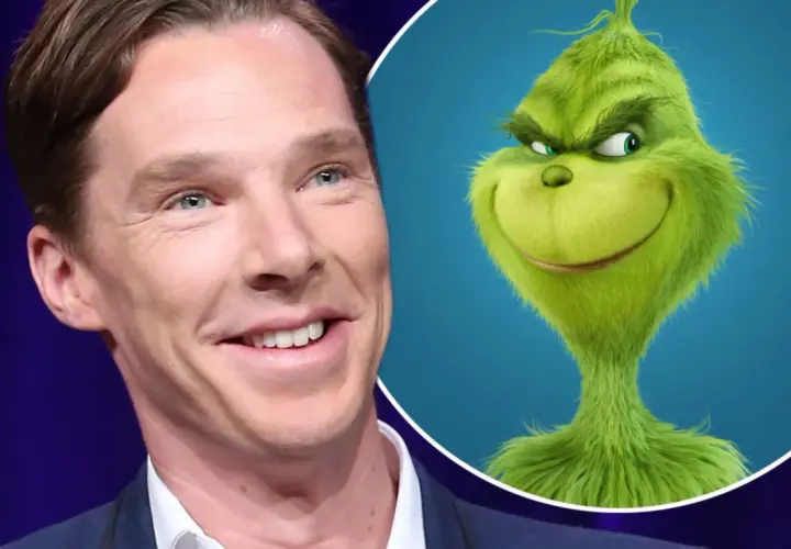 Benedict Cumberbatch i Grinch, bohater filmu "Grinch świąt nie będzie".