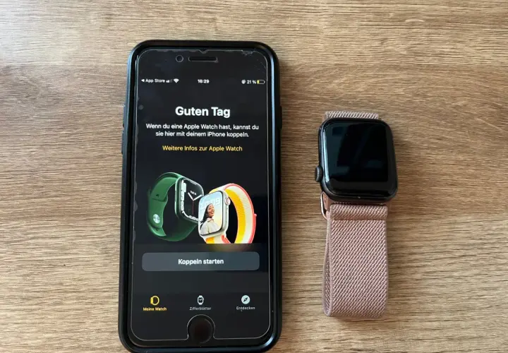 Apple Watch mit Android koppeln? Das iPhone zeigt die Option "Koppeln starten".