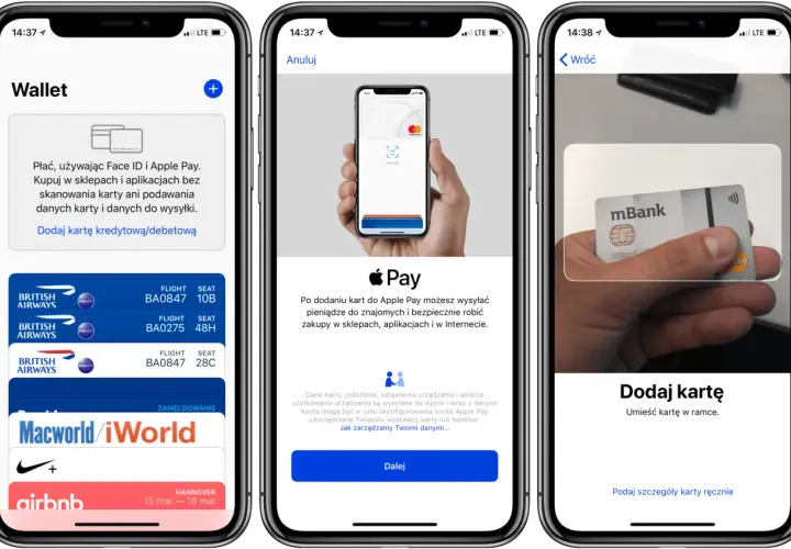 Jak dodać kartę do telefonu? Zobacz instrukcję krok po kroku, jak zeskanować kartę płatniczą do Apple Pay.