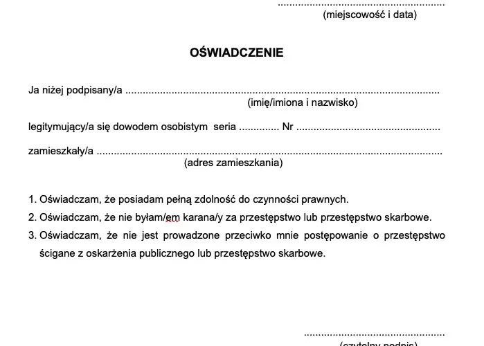 Co to jest oświadczenie i jak ważne jest w codziennym życiu?