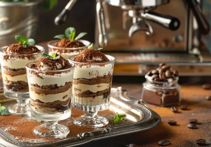Tiramisu w szklankach - elegancki deser na przyjęcie - przepis