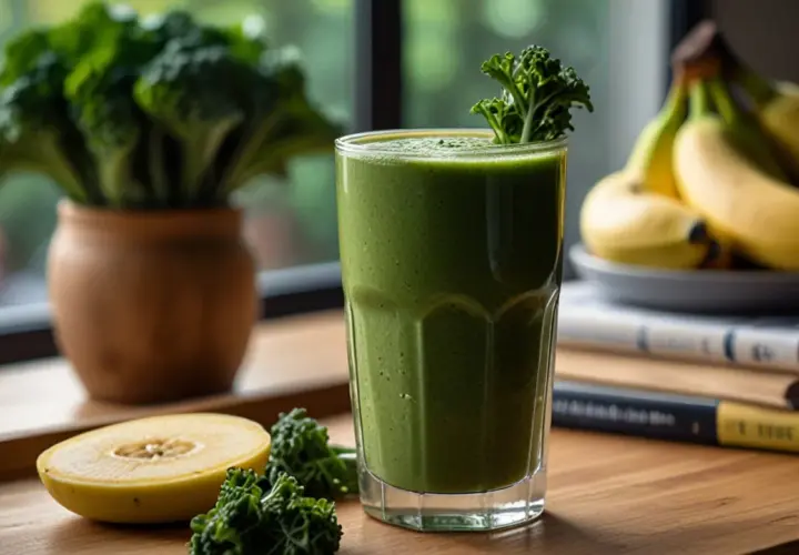 Smoothie z jarmużu i bananem: Zdrowy napój, który poprawi Twój dzień