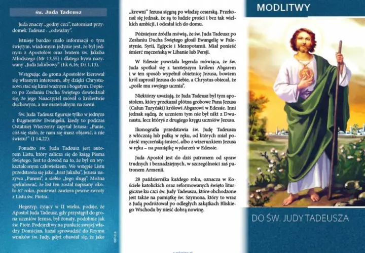 Litania do św. Judy Tadeusza - jak modlitwa zmienia życie i wiarę.