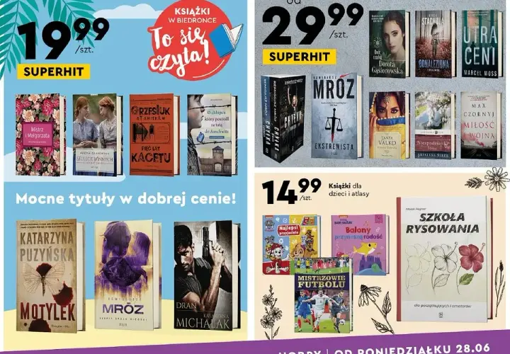Książki w Biedronce - poznaj pełną ofertę i aktualne promocje czytelnicze