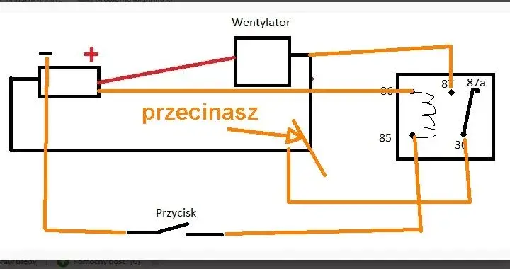 Jak podłączyć wentylator przez przekaźnik: 9 kroków + schemat
