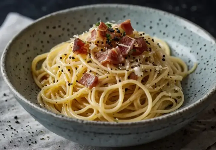 Spaghetti carbonara bez jajek - pyszne przepisy na prostą wersję