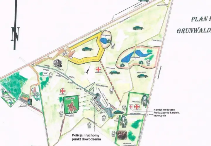 Mapa historycznej bitwy pod Grunwaldem - poznaj dokładną lokalizację pola walk