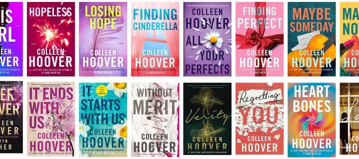 Wszystkie książki Colleen Hoover: lista bestsellerów i ranking popularności