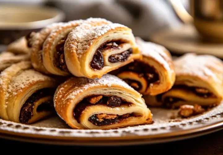 Przepis na rugelach: słodka przekąska z orzechowym nadzieniem.