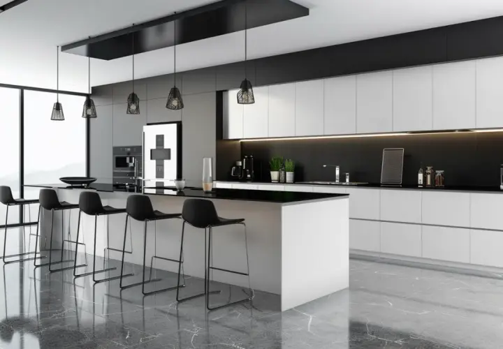 Kuchnia glamour: 7 luksusowych aranżacji wnętrza