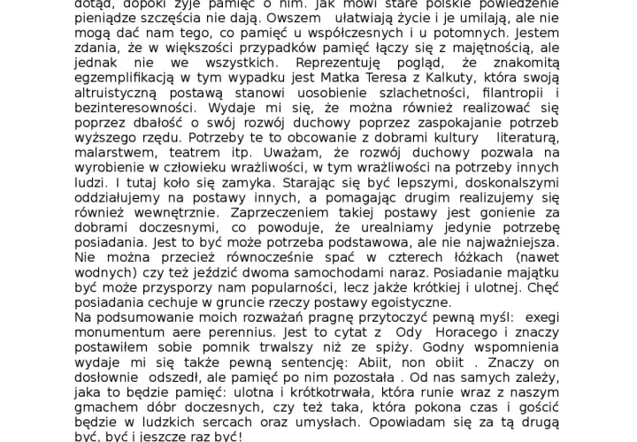 Przykłady z literatury do rozprawki mieć czy być - jak uniknąć błędów w argumentacji