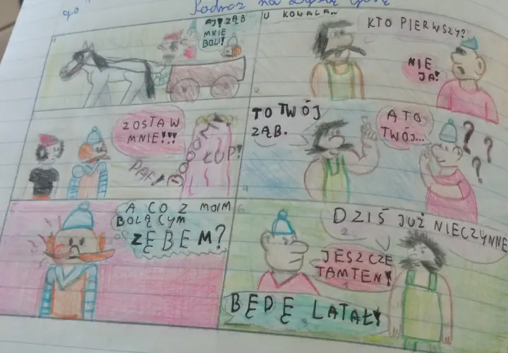 Jak łatwo narysować komiks do szkoły z Kajko i Kokosz krok po kroku