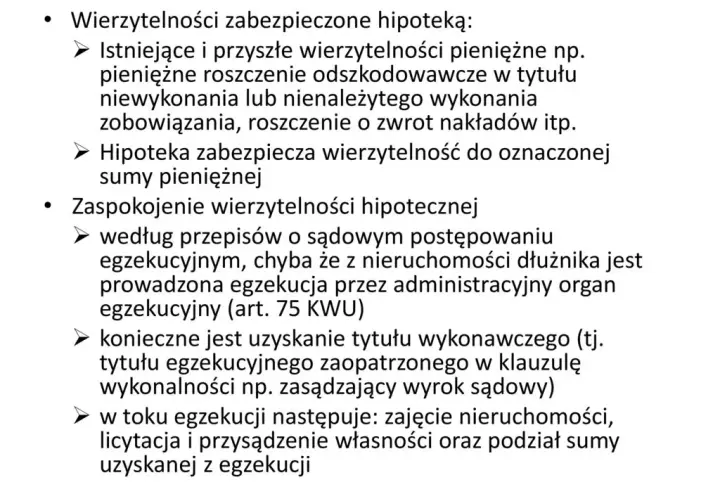 Wierzytelność zabezpieczona hipoteką: znaczenie i konsekwencje