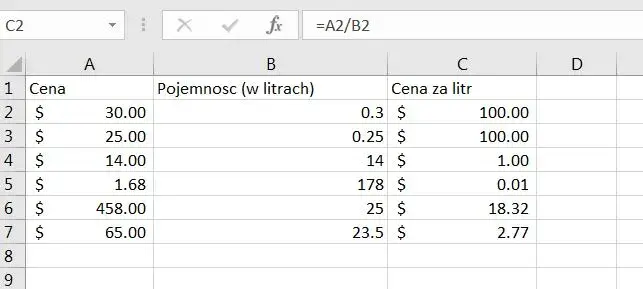 Jak szybko i skutecznie obliczyć cenę za kg w Excelu - kompletny poradnik